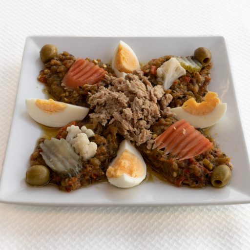 Tunisian,Dishe,Culinary,Still,Life.,Mechoui,Salad